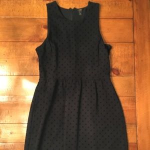 J. Crew Black Polka Dot Ponte Dress